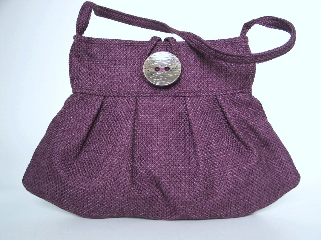 purple handbag ,small  tote, shoulder bag, women purse