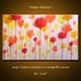Amy Giacomelli Original Modern Contemporary Abstract Floral Painting ... 36" x 60" ... red yellow orange ... free US shippng