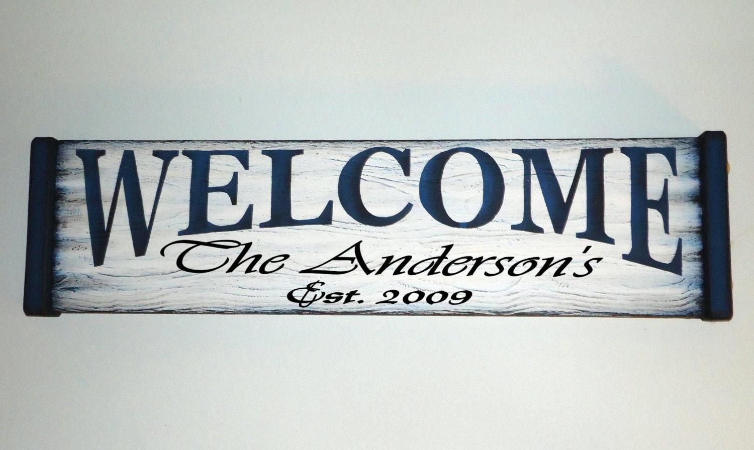 Welcome Sign, Personalized  - with your name or address. Dress up your entry or front door.