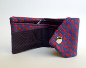 Woman Wallet Mod Red Blue Sixties