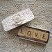 Wedding Favor Scrabble Magnets in Shabby Cream Ivory Decorated Slide Tin