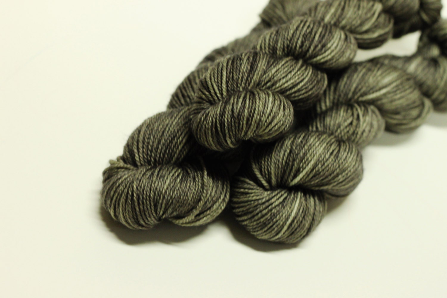 Smudge - fingering lace grey yarn - dyed to order