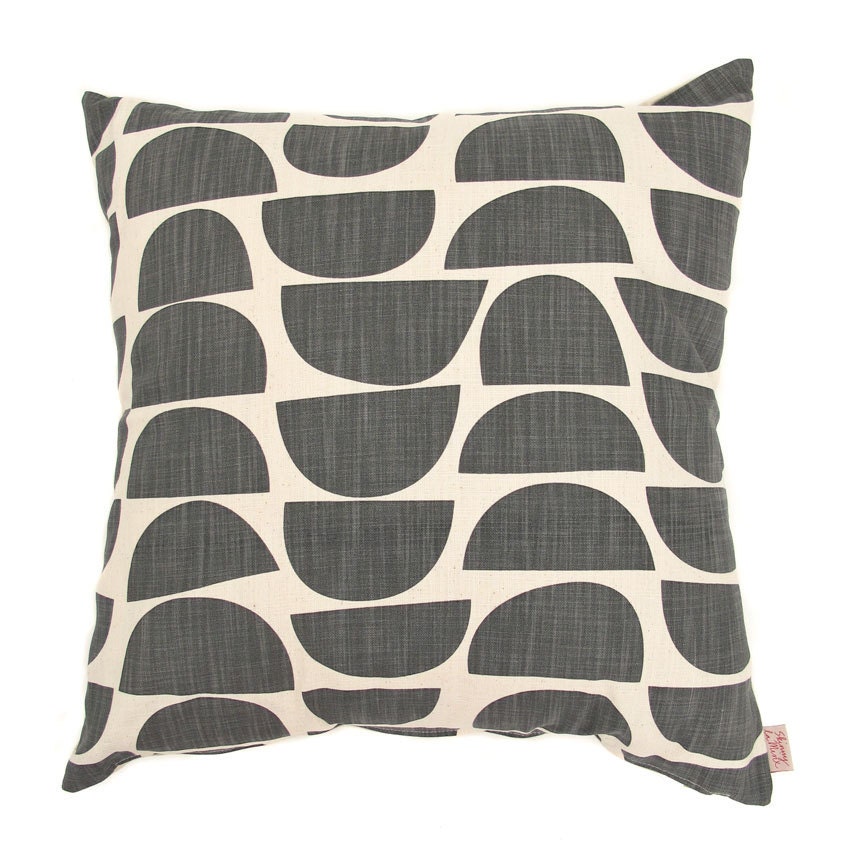 Cushion cover 50x50cm - Bowls in graphite