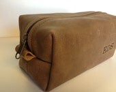 Distressed Leather Toiletry Bag Personalized Gift for Groomsmen Wedding Groomsman Bestman Gift Felix Street