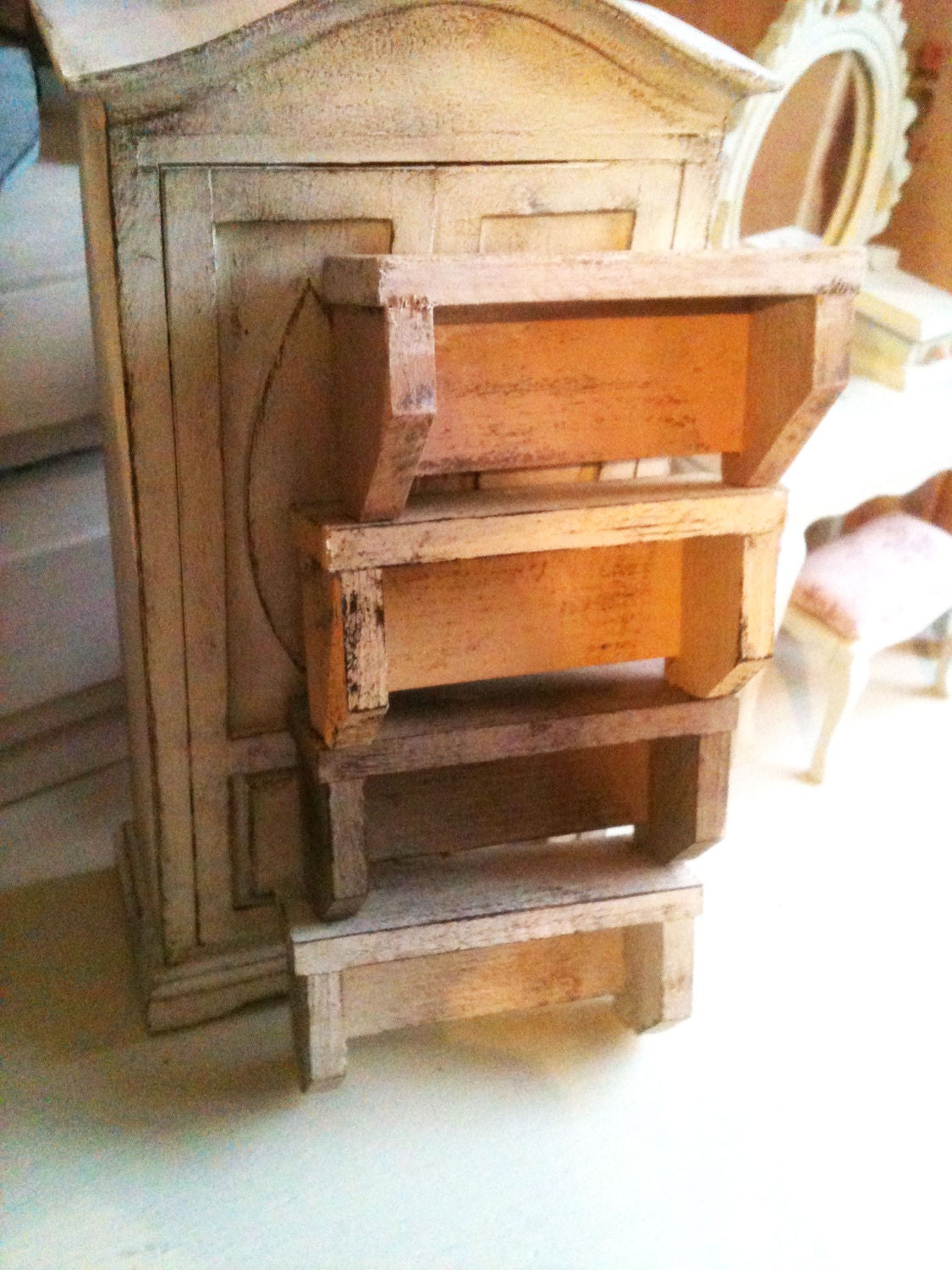 Dolls House Miniature Shelf- Choose Colour