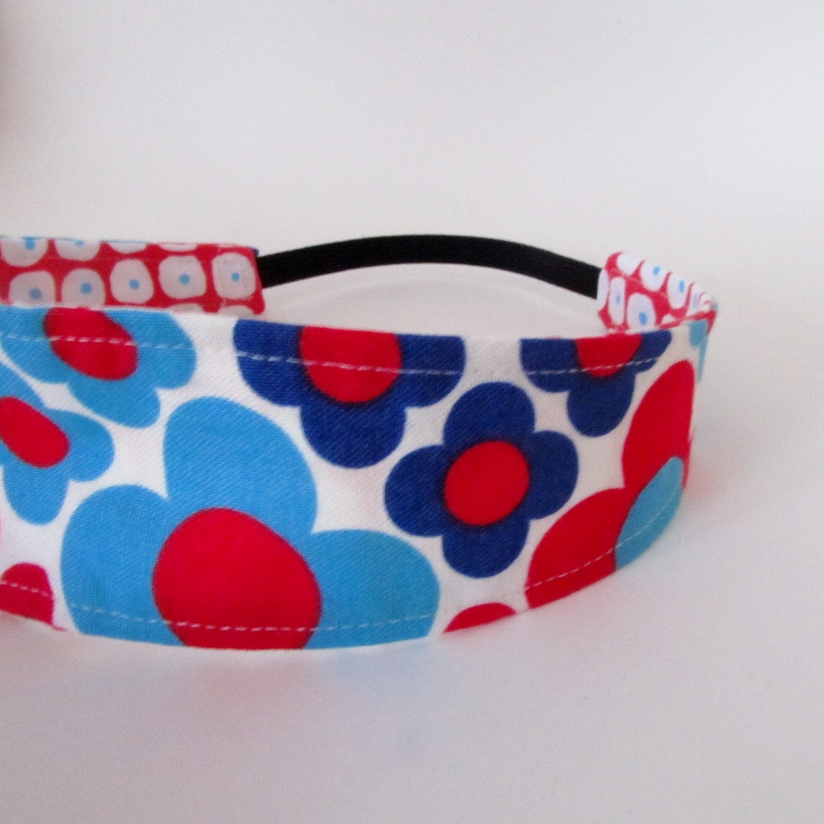 Reversible Headband Summer Love - Retro Daisy