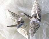 Lotus Gold Peace Crane Cake Topper Party Favor Origami Ornament Bird Japanese Paper