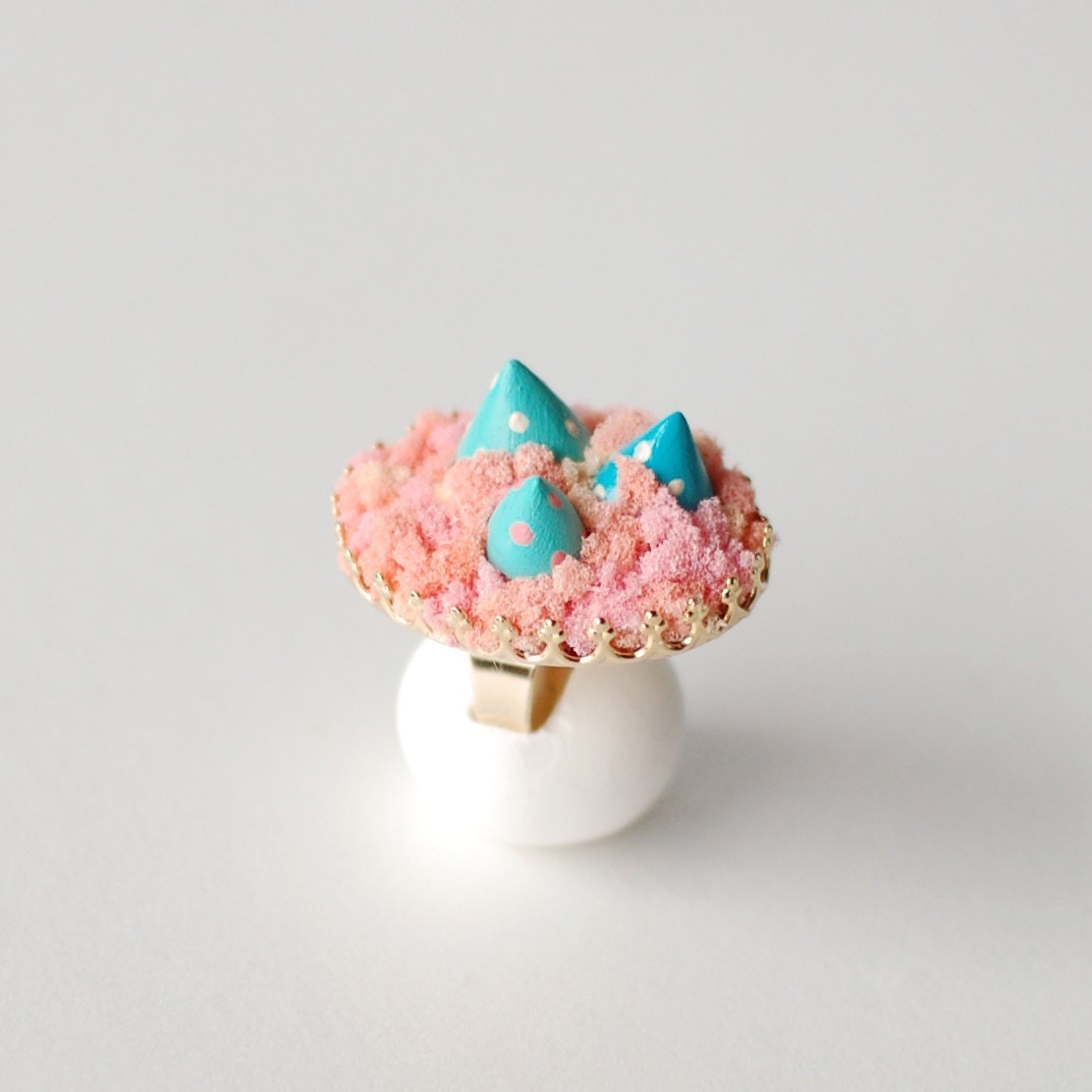 mossy tiny toadstool ring in spring1