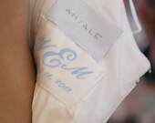Monogram Wedding Dress Label