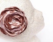 Flower Wedding Hair pin - Large Champagne Flower Hair pin