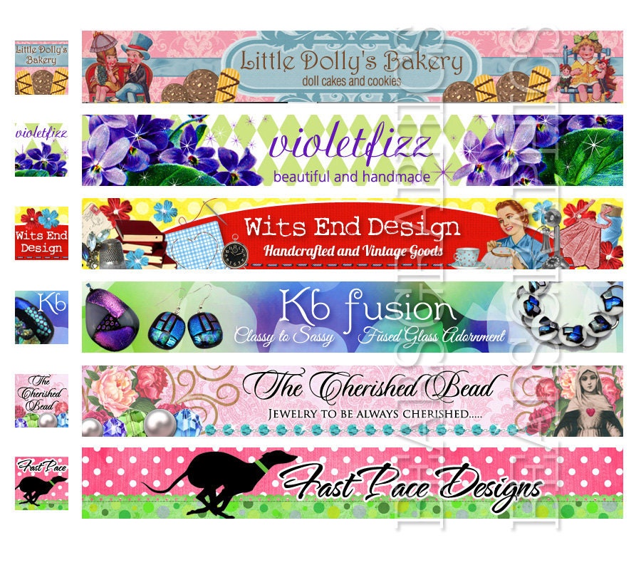 Custom Banner Design and Avatar for Etsy