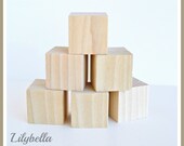 Unfinished Poplar Wood Block Set  For DIY crafters 1.5"