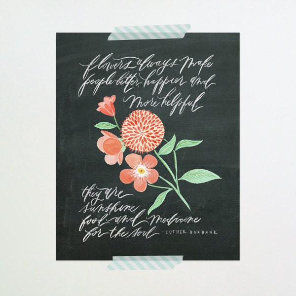 8x10 / flower print