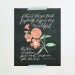8x10 / flower print