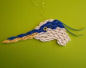 Blue Heron Ornament design in Quilling