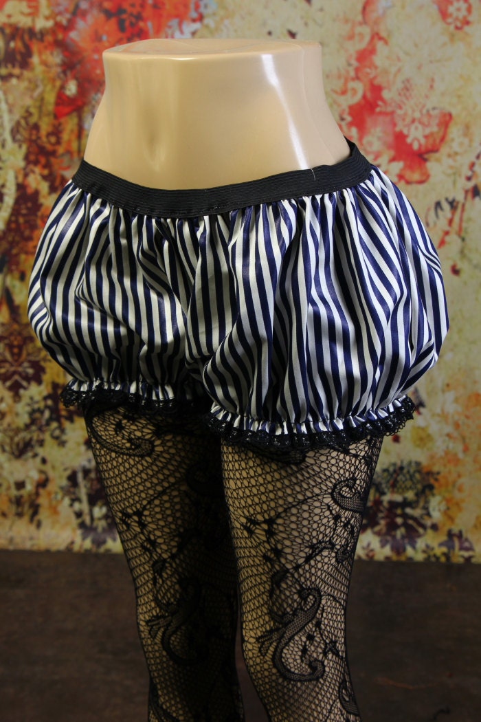 SALE-Size Medium  Blue and White Stripe Bloomettes