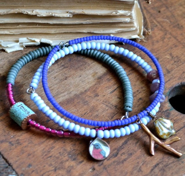 Beaded Bangles Set of 3