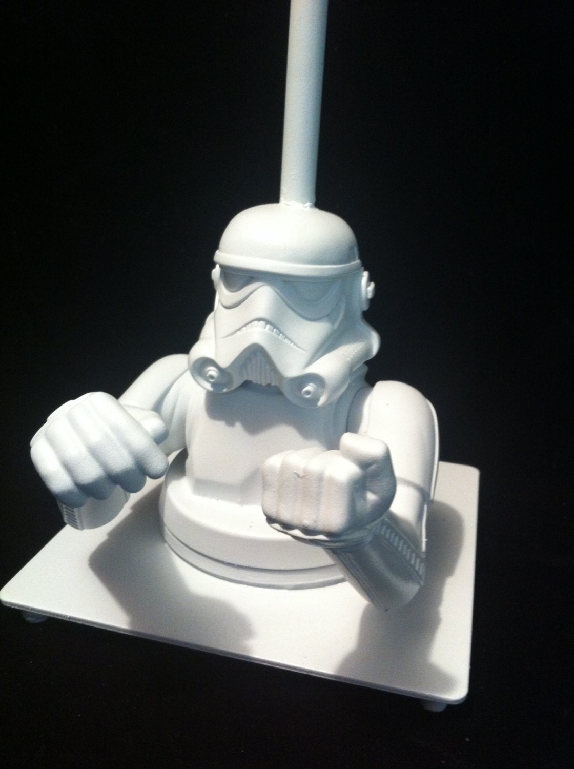 Gloss White Star Wars Stormtrooper Lamp desk lamp night light Bronze Accent light