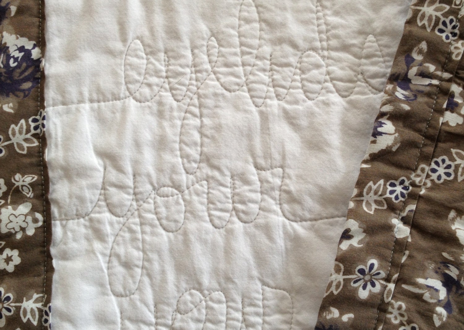 poetry quilt -- slumber song by rilke -- quilted into lap size throw