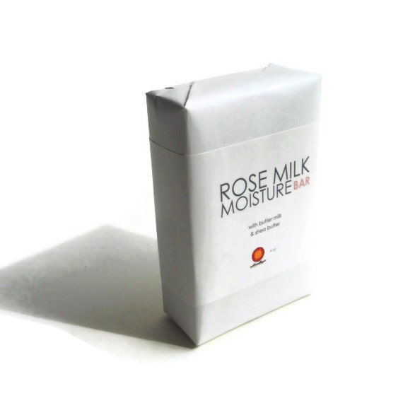 Rose Milk Moisture Bar - Organic Luxury French Milled Soap. Natural Organic Skin Care.