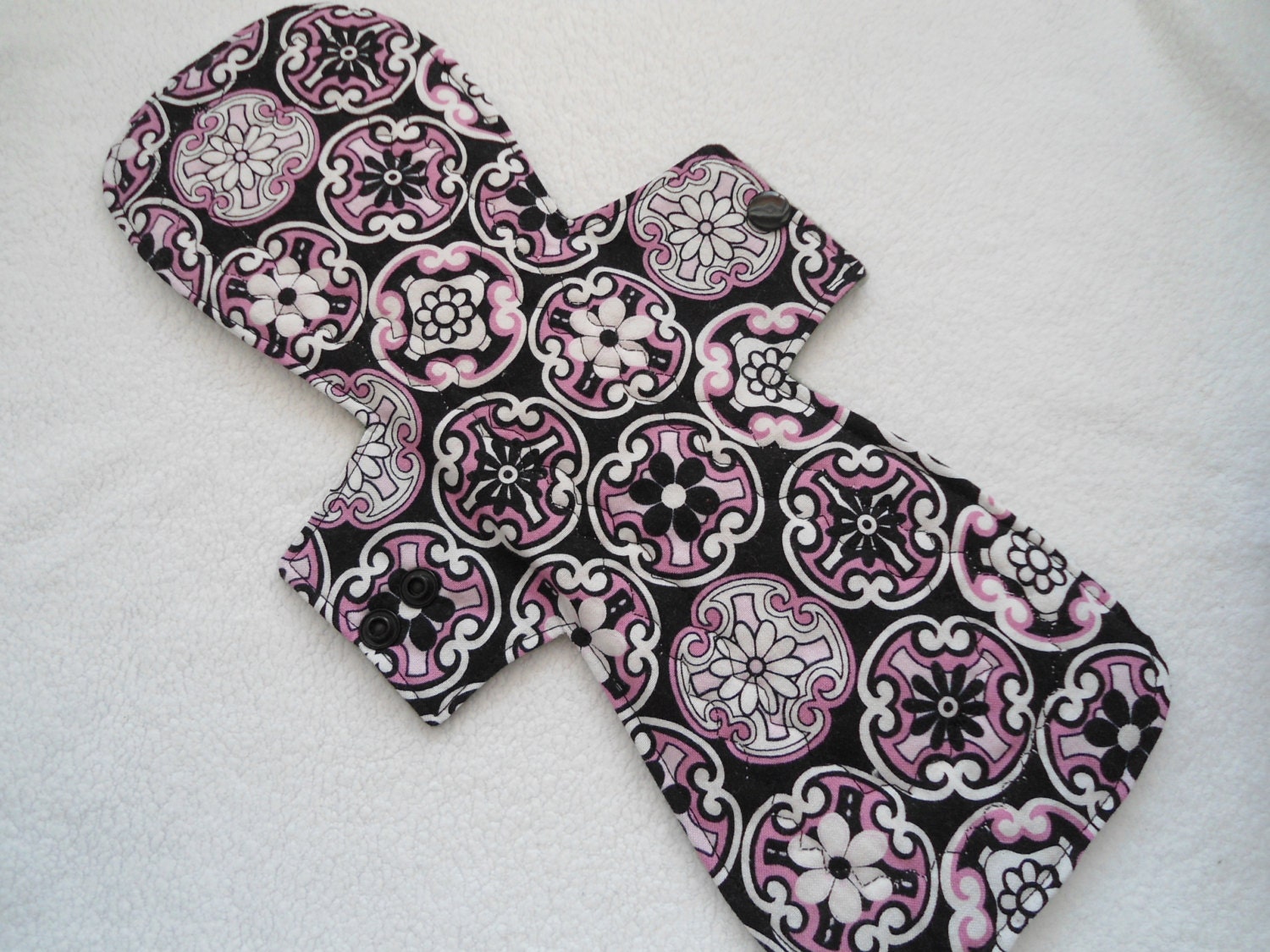 13 inch Art Deco Cotton Topped Cloth Menstrual Pad