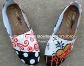 Cheer Team Spirit Painted TOMS custom team colors and mascot name toms included