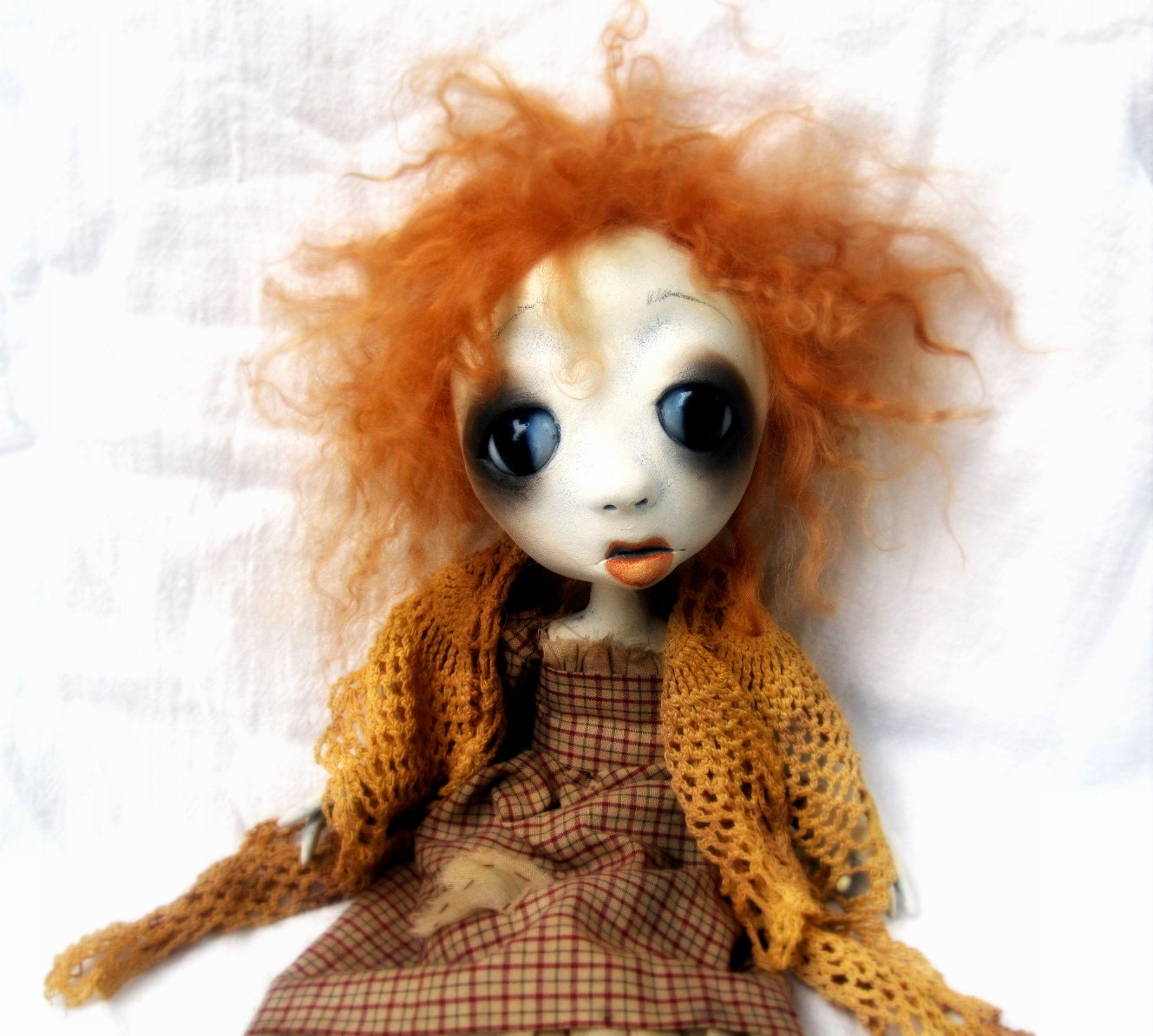 Loopy Gothic Art Doll Ooak  Queen Victoria City of New Orleans Insane Asylum RESERVED for NM
