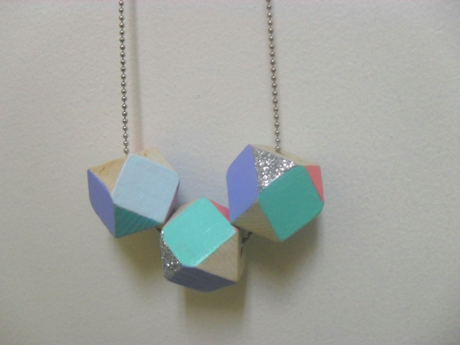 Wood Geo Necklace