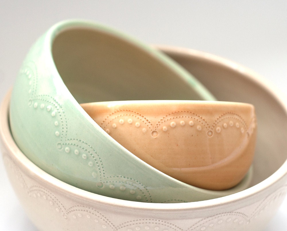 Set of 3 - Nesting Bowls -  Unmatchy