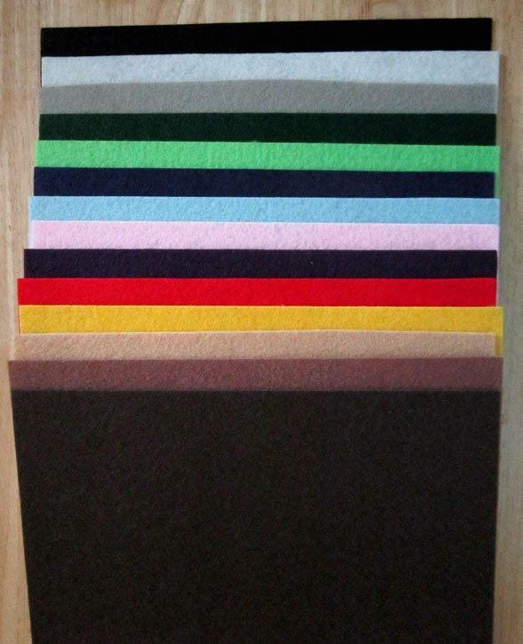 BeadBacking Nicole's 12x9 Beading Felt Cotton Fabric 14 colors