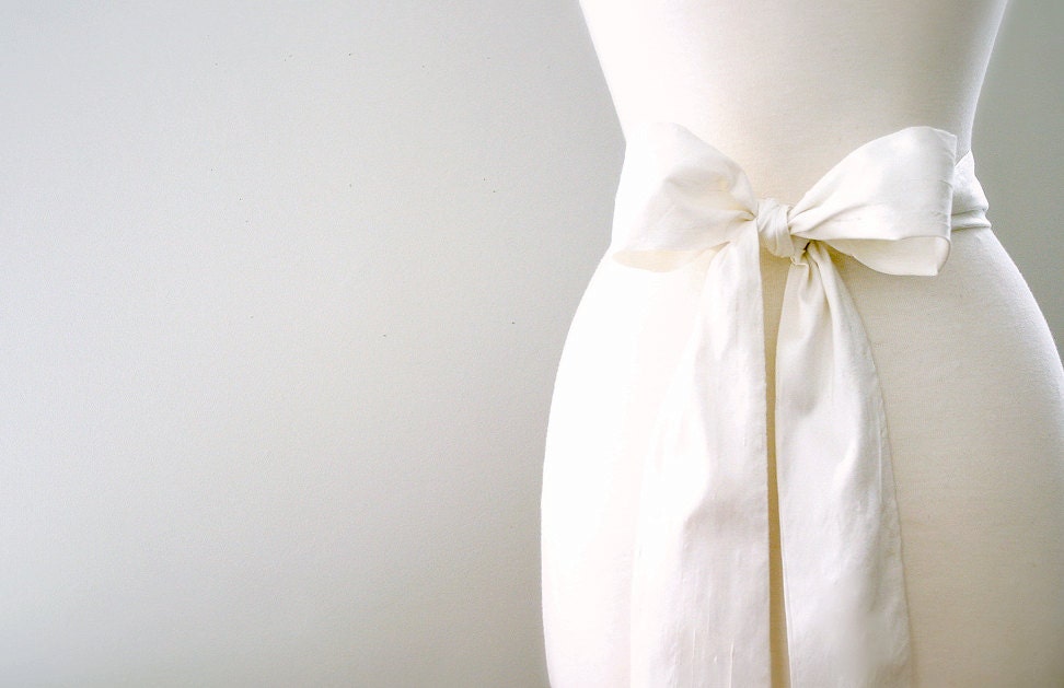 personalized silk wedding sash, dress sash, neon pink