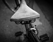 Black and White Bike Photo, 8x10 matted print