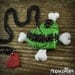 Stitched Zombie Heart with Crossbones Necklace