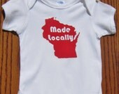 Wisconsin Onesie Made Locally