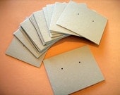 30 Earring cards - light grey- post earring cards