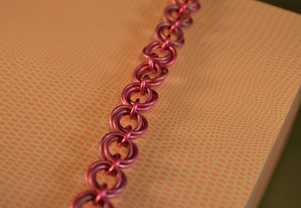 Eternity Mobius Ball Chain Maille Bracelet to Benefit Susan G. Komen