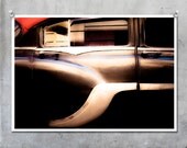 Vintage black car in Cuba - glamorous sleek retro abstract - 10x8 11x14 16x20 20x30 inch fine art photography wall art