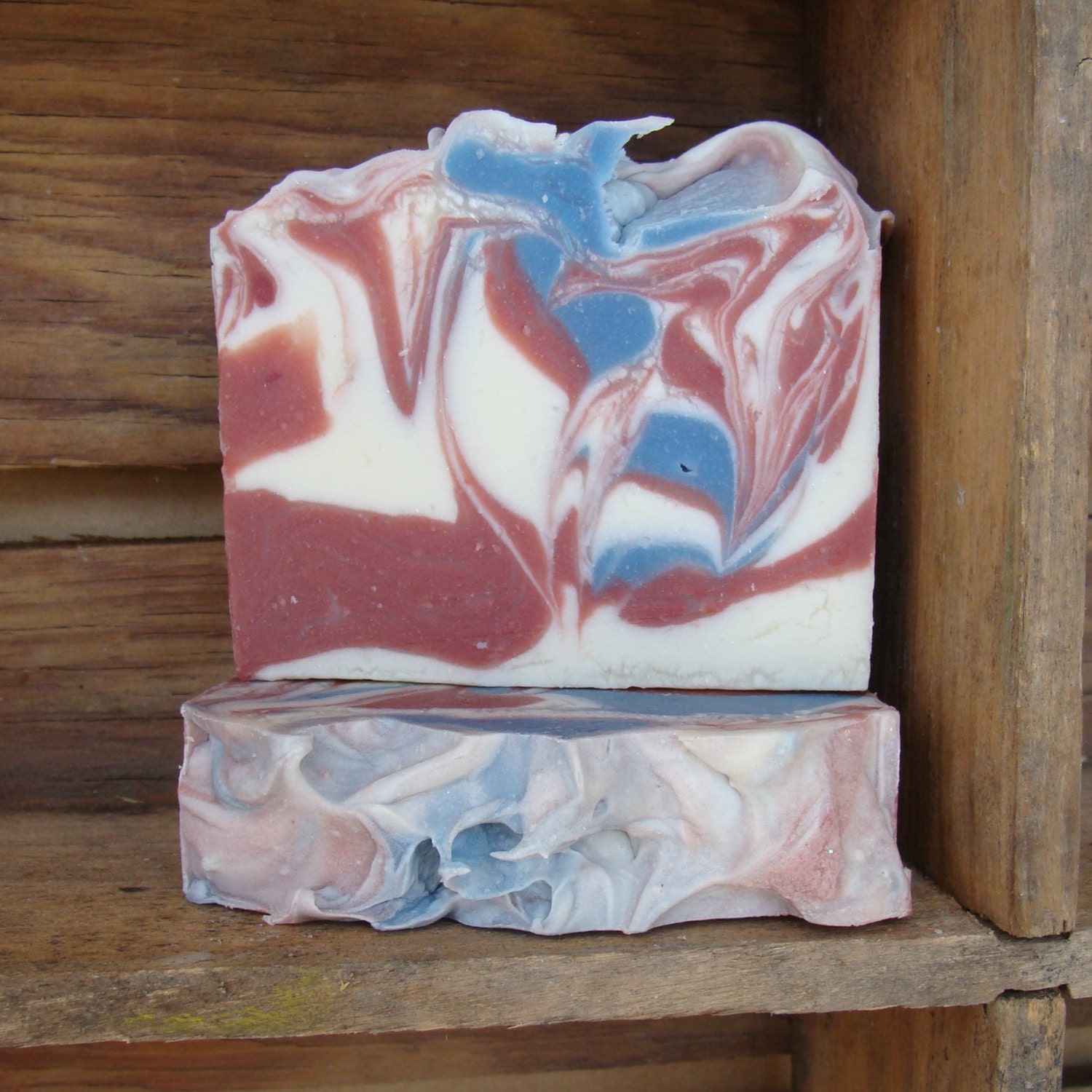 Summer Fling Soap Vegan Bar Cold Process For Mother's Day Patriotic Colors