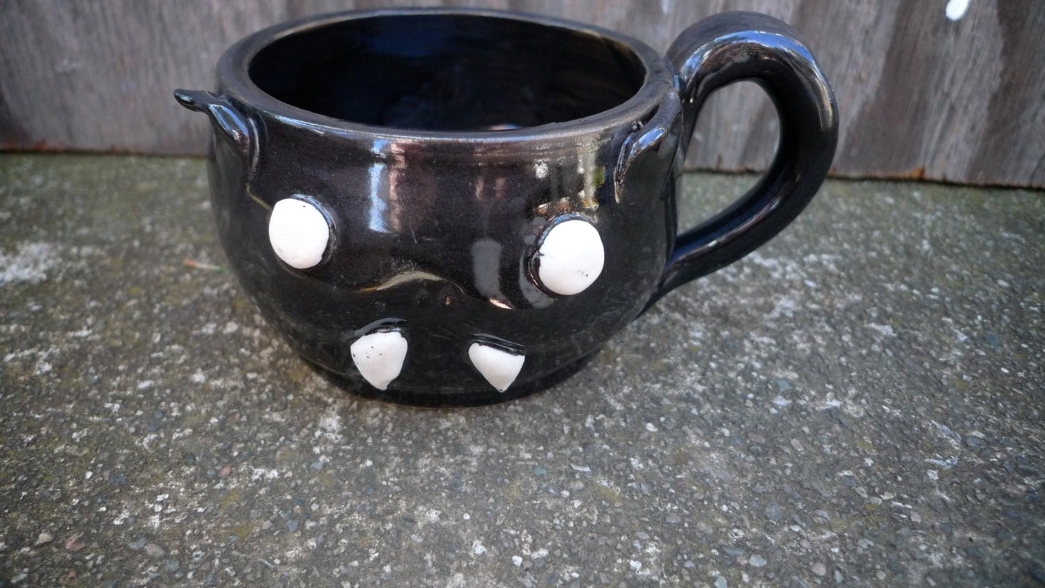 Stoneware Chiroptera Bat mug Hand thrown