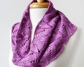 Spring Women's Fashion - Hand-Knit 100% Silk Cowl Scarf - Mother's Day Gift Idea