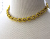 Fun Vintage Necklace is Sunny Yellow