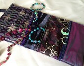 Luxury Silk Jewelry Travel Case - Elegant Pinwheels
