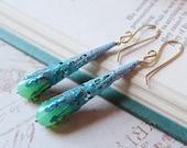 Colorburst - Hand-Painted Filigree Earrings