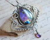Iris Aellopus - A Magical Purple Rainbow Labradorite Pendant
