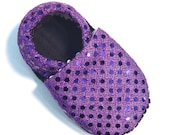 Disco Purple Soft Soled Baby Shoes 12-18mo