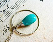D I S C O V E R I N G... Turquoise and garnets on sterling necklace Ooak