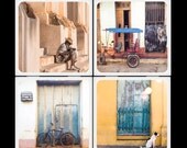 Eyeshoot The Beauty of Cuba Ceramic Coaster Set