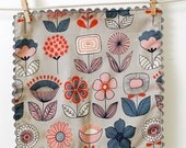 Flowered Rick Rack Cloth Napkins