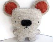 Beige Mouse - Recycled Cashmere Plush Toy
