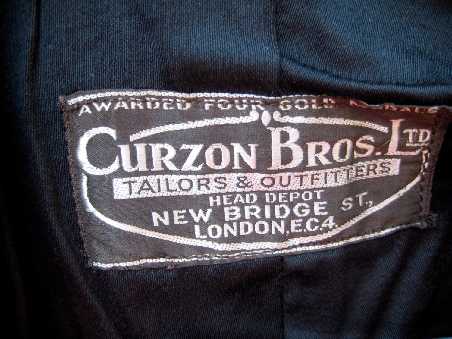 1920s 30s Mens Formal Coat with Tails Curzon Bros. LTD Tailors and Outfitters